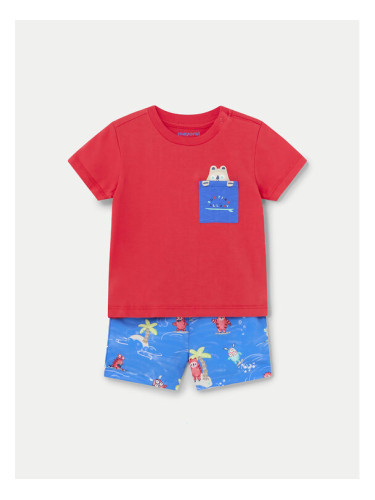 Mayoral Комплект тениска и бански слипове 1650 Цветен Regular Fit