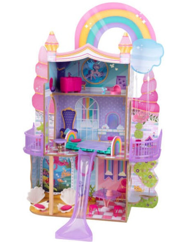 Къща за кукли KidKraft Rainbow Dreamers Unicorn Mermaid