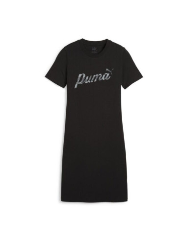 Puma ESSENTIALS + BLOSSOM GRAPHIC DRESS Дамска рокля, черно, размер