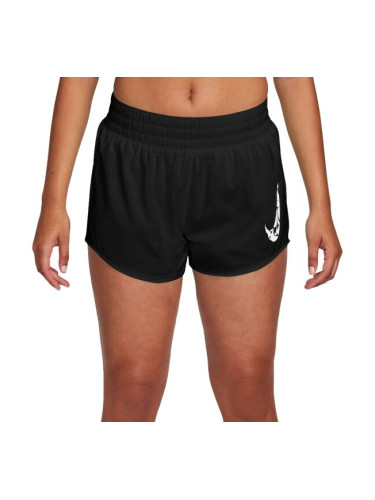 Nike ONE SWOOSH Дамски шорти за бягане, черно, размер