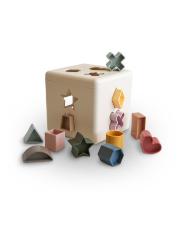 Mushie Shape Sorting Box играчка сортер 1 бр.