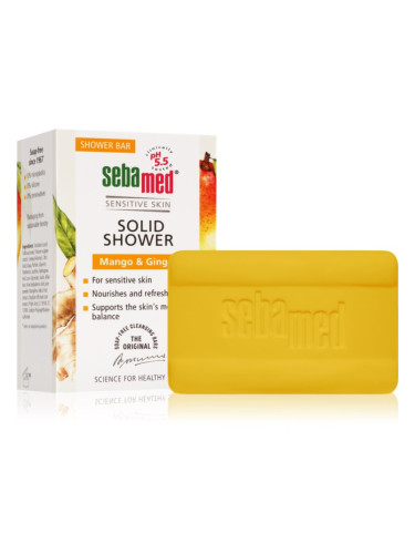 Sebamed Sensitive Skin Solid Shower синдет за подхранване и хидратация аромати Mango & Ginger 100 гр.