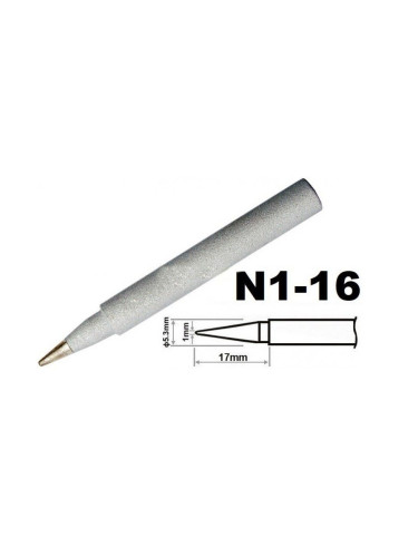 Човка за поялник N1-16, конус, 1mm, куха