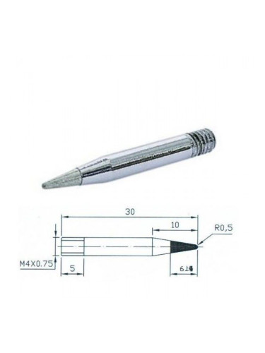 Човка за поялник B8-1, конус, 1mm