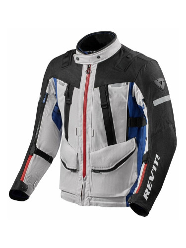 Rev'it! Jacket Sand 4 H2O Silver/Blue 2XL Текстилно яке