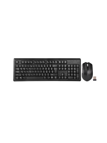 Комплект клавиатура и мишка A4Tech 4200N, безжични, 1000 dpi, USB, черни