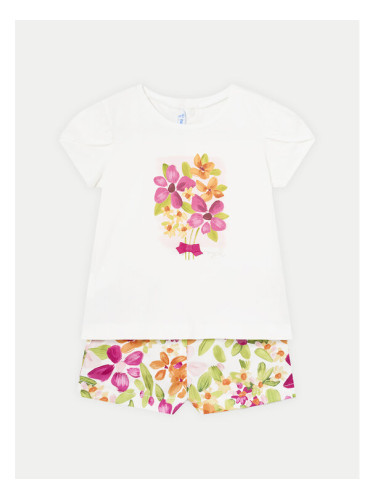 Mayoral Комплект тишърт и панталонки 1234 Цветен Regular Fit