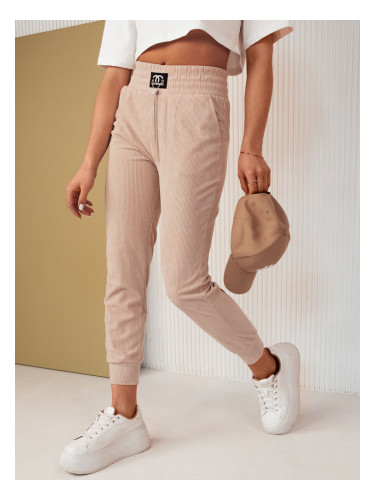 Spodnie damskie dresowe DERCY beżowe Dstreet
