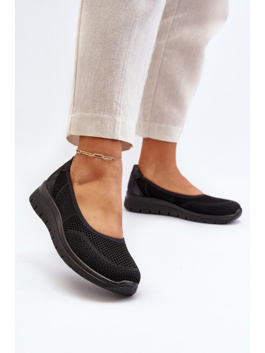 Черни балерини на платформа