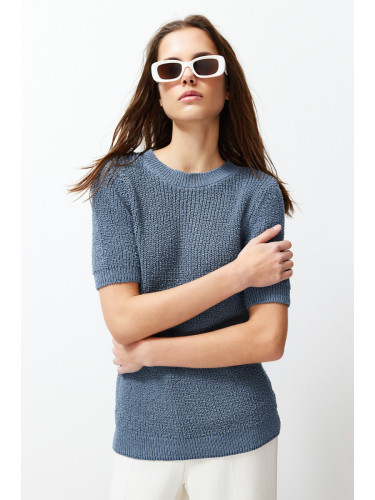 Trendyol Indigo Basic Knitwear Sweater