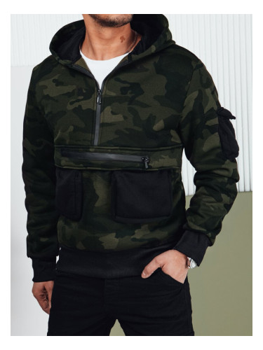 Men's camouflage hoodie green Dstreet