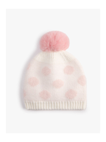 Koton Beret Soft Textured with Pompom Detail