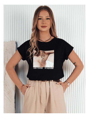 T-shirt damski FALCI czarny Dstreet