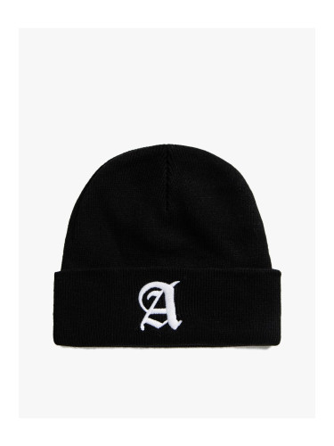 Koton Letter Embroidered Beanie