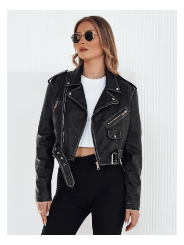 Kurtka skórzana damska PALIGOR czarna Dstreet