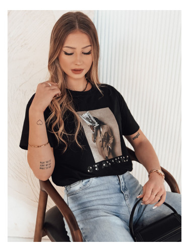 T-shirt damski CARSTI czarny Dstreet