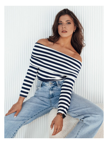 Bluzka hiszpanka CLIERS biało-granatowa Dstreet