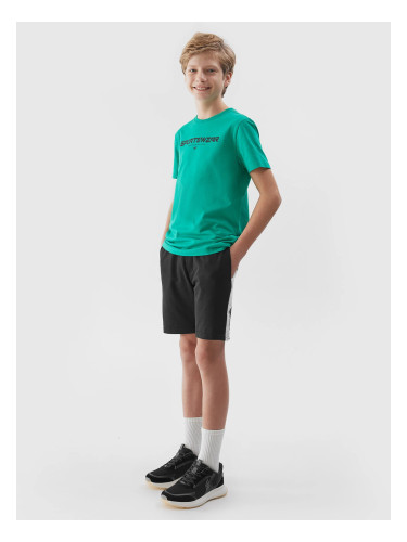 4F Boys' Tracksuit Shorts - Deep Black