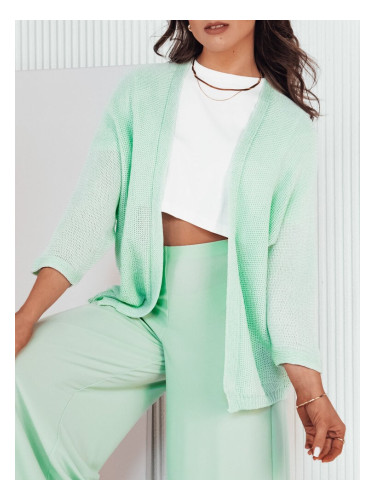 Women's cardigan sweater LINCY green Dstreet