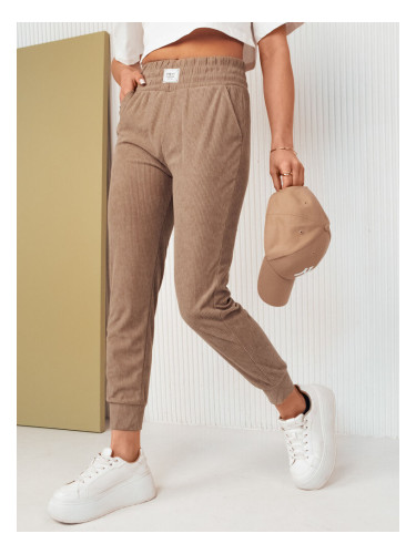Spodnie damskie dresowe MORSI kamelowe Dstreet