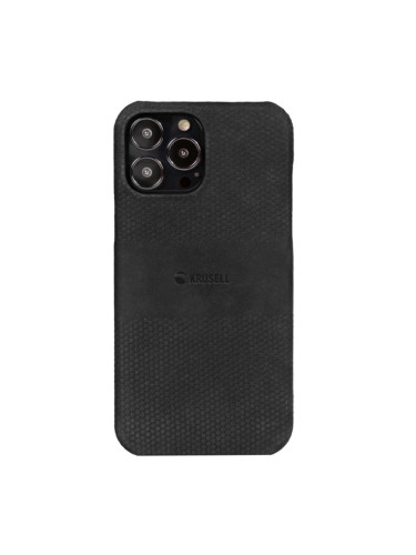 Гръб Krusell Leather Cover за Iphone 13 Pro Max - Черен