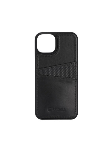 Гръб Krusell Leather CardCover за Iphone 14 Plus  - Черен
