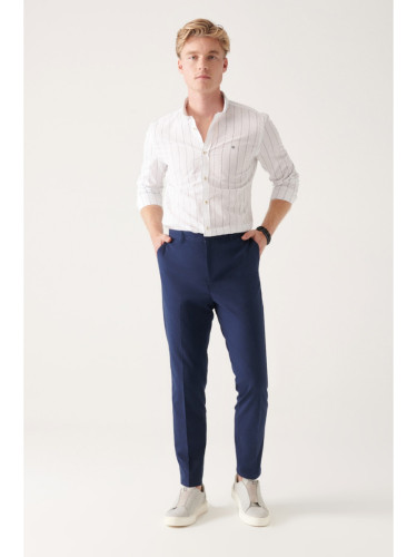 Avva Lycra Lycra Relaxed Fit Trousers with Side Pockets.