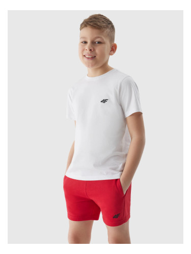 4F Boys' Tracksuit Shorts - Red