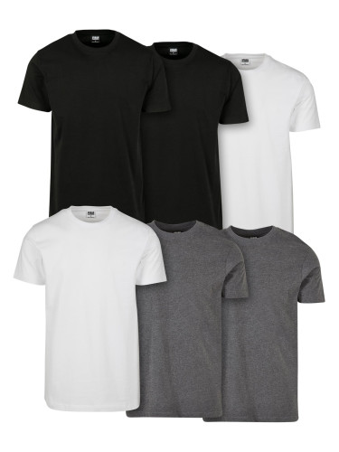 Basic T-Shirt 6-Pack blk/blk/wht/wht/chrcl/chrcl