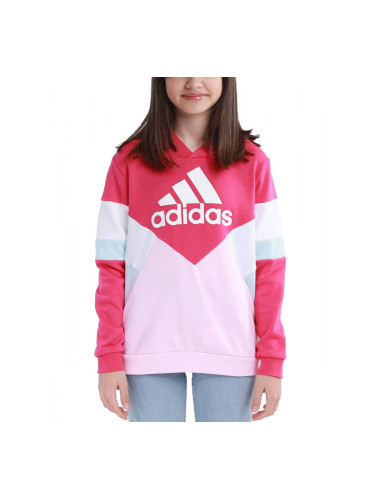 ADIDAS Sportswear Colorblock Fleece Hoodie Pink