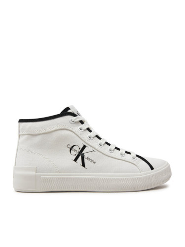 Calvin Klein Jeans Сникърси Skater Vulcanized High Cs Ml Mr YW0YW01454 Бял