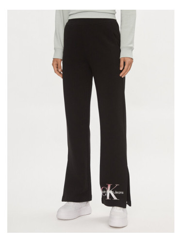 Calvin Klein Jeans Долнище анцуг Diffused Monologo J20J223422 Черен Regular Fit