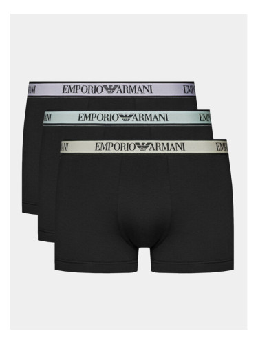 Emporio Armani Underwear Комплект 3 чифта боксерки 111357 4R717 50620 Черен