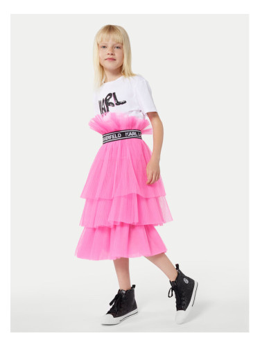 Karl Lagerfeld Kids Пола Z30093 D Розов Regular Fit