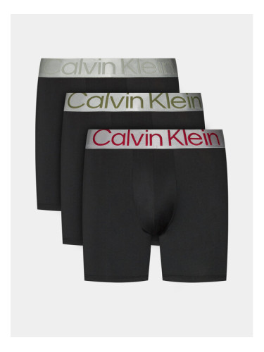 Calvin Klein Underwear Комплект 3 чифта боксерки 000NB3131A Черен
