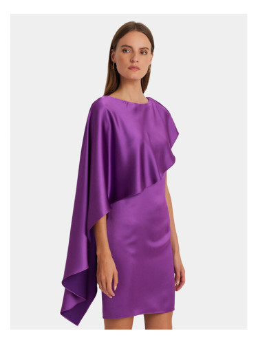 Lauren Ralph Lauren Коктейлна рокля 253925915001 Виолетов Regular Fit