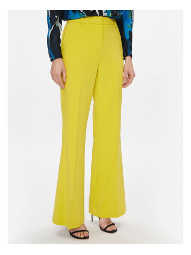 DKNY Текстилни панталони UK3PX024 Жълт Regular Fit