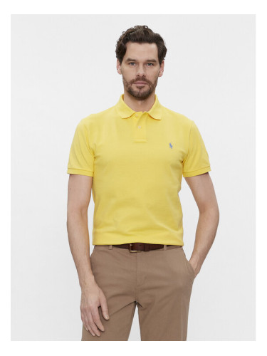 Polo Ralph Lauren Тениска с яка и копчета 710536856407 Жълт Slim Fit