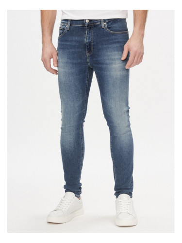 Calvin Klein Jeans Дънки Super J30J324185 Тъмносин Skinny Fit