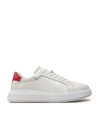 Calvin Klein Сникърси Low Top Lace Up Lth HM0HM01016 Бял