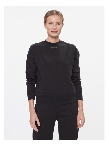 Calvin Klein Суитшърт Metallic Micro Logo Sweatshirt K20K206961 Черен Regular Fit