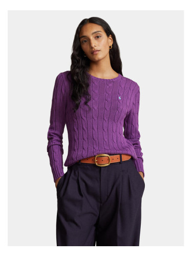 Polo Ralph Lauren Пуловер Julianna 211891640017 Виолетов Slim Fit