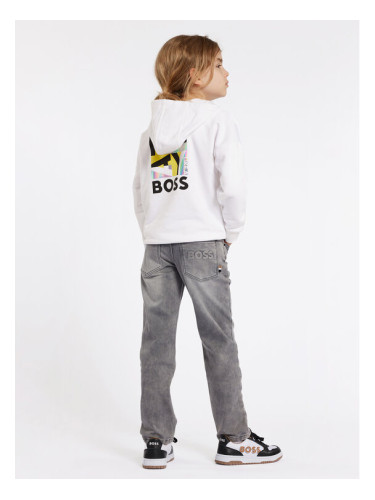 Boss Суитшърт J51004 D Бял Loose Fit