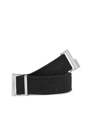 Calvin Klein Дамски колан Gracie Logo Jacquard Belt 3.0 K60K611922 Черен