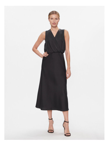 DKNY Коктейлна рокля P3JBNV06 Черен Regular Fit