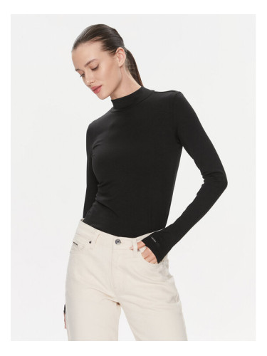 Calvin Klein Блуза K20K206484 Черен Slim Fit