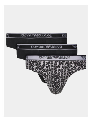 Emporio Armani Underwear Комплект 3 чифта слипове 112132 4R717 35421 Черен