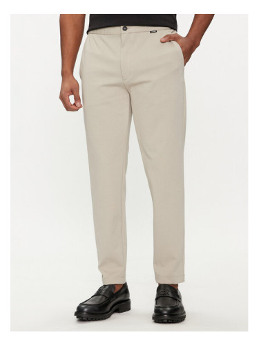 Calvin Klein Текстилни панталони K10K113647 Бежов Comfort Fit