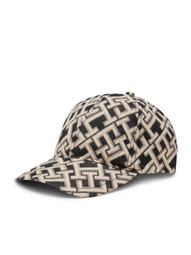 Tommy Hilfiger Шапка с козирка Th Contemporary Mono Cb Cap AW0AW15773 Черен