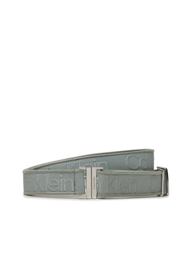 Calvin Klein Дамски колан Gracie Logo Jacquard Belt 3.0 K60K611922 Сив